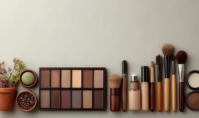 Cosmetics and Tools Arrangement