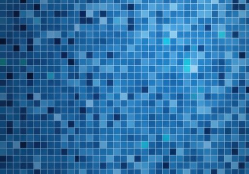 Captivating blue mosaic tile texture evoking aquatic serenity and depth