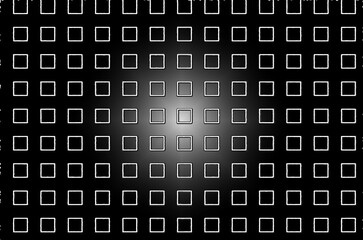 Imitation of a shiny black surface with applied squares.