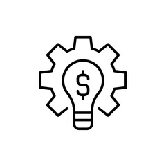 Market management idea outline icons, minimalist vector illustration ,simple transparent graphic element .Isolated on white background