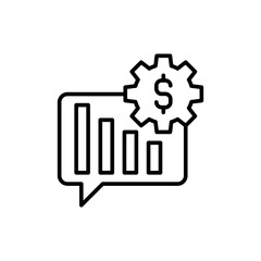 Market management outline icons, minimalist vector illustration ,simple transparent graphic element .Isolated on white background