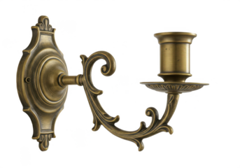 Modern decorative wall sconce isolated on clean white background, elegant interior lighting fixture for home, hotel, or office decor, symbolizing style, illumination, design, and contemporary living