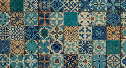 Colorful Moroccan ceramic tiles