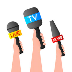 Flat Isometric Infographic with Mass Media Icons – Business Communication, Marketing and Media Concept PNG Transparent