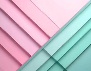 Fototapeta premium Dynamic Layered Color Patterns, Abstract Design, Modern Art, Digital Artwork, Minimalist, Top-Down View