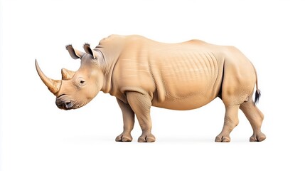 Rhinoceros, endangered and protected animal