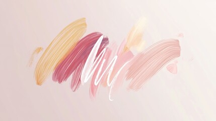 Handwritten font design with inspirational message, brushstroke lettering and organic flow, soft neutral background, artistic poster style