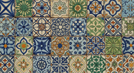 Colorful Moroccan ceramic tiles