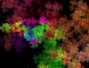 Imaginatory fractal abstract background Image