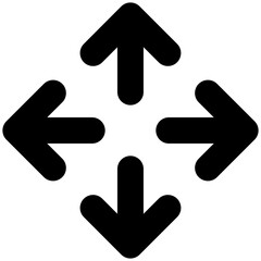 expands icon arrow, business, website, application, printing, document, poster design, etc