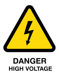 high voltage sign