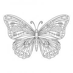 Printable butterfly color