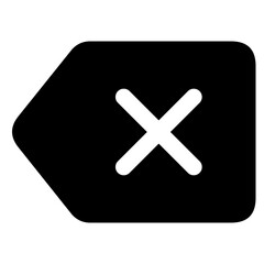 Obraz premium Back Arrow Cancel Icon