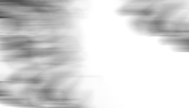 Effet fumée latérale sur fond transparent.