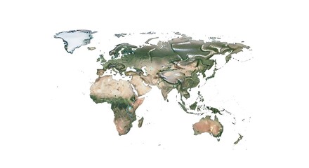 Earth Satellite View - World Map