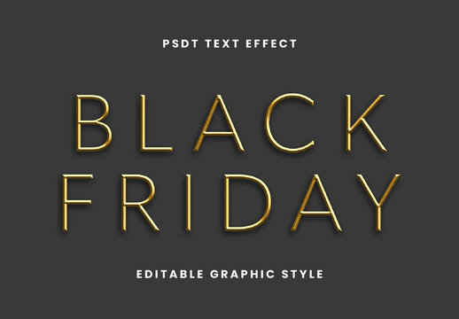 Gold Thin Luxury Font Elegant Minimal Text Effect