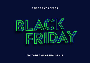 Green Neon Stripes Texture Font 3D Glowing Text Effect