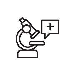 Medical education research outline icons, minimalist vector illustration ,simple transparent graphic element .Isolated on white background