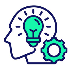 Innovative Mindset  Icon Element For Design