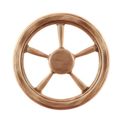 Obraz premium Wooden wheel decorative element