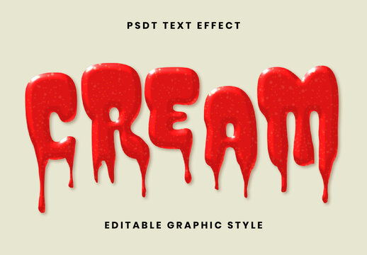 Dripping Glossy Text Effect