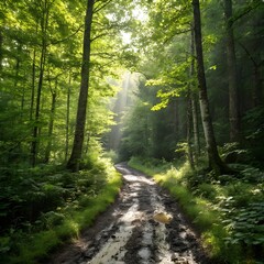 Obraz premium path in the forest