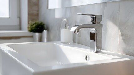 Fototapeta premium Modern Vintage Bathroom Sink