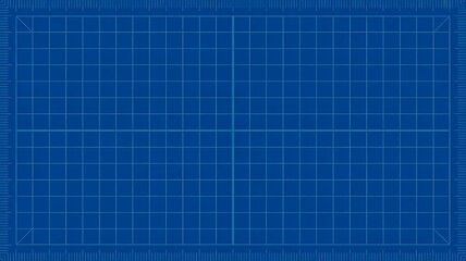 Technical blueprint grid background with measurement lines and design layout
