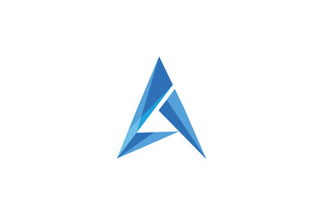Modern Shadow Letter A Icon