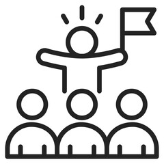 Team Leader  Vector Icon 