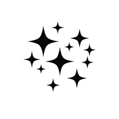 Sparkling Stars Illustration A Cluster of Twinkling Stars for Design Elements