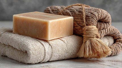 Natural soap, cozy towels, spa