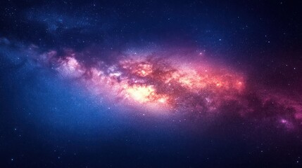 Obraz premium Cosmic Milky Way Galaxy, Stellar Nebula