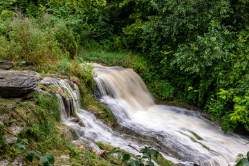 Naklejka premium waterfall in the forest