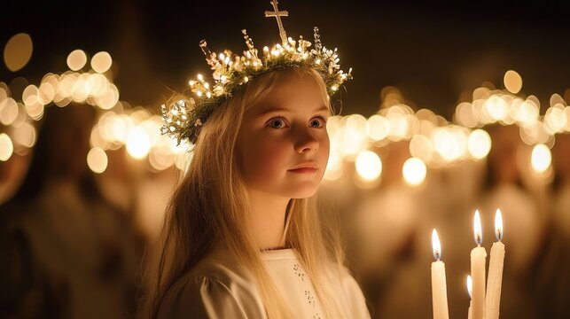 Traditional Saint Lucy's Candlelight Procession