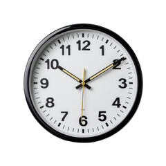 Wall clock with classic design showing time at 10:10, highlighting simplicity and functionality