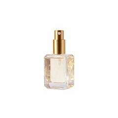 Elegant Gold and Clear Glass Perfume Bottle with Sprayer