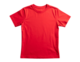 red t shirt isolated