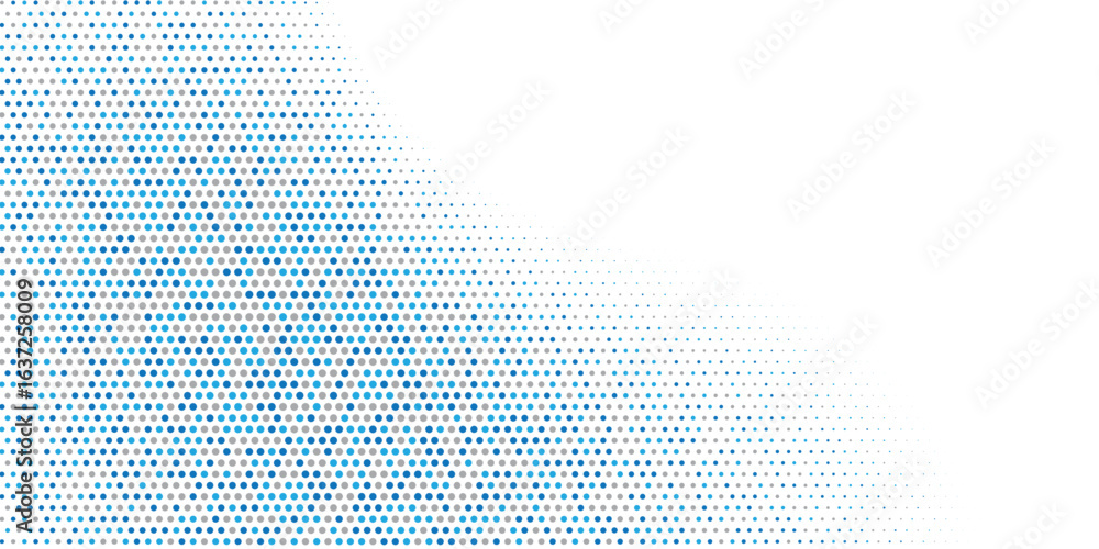 Aufkleber abstract blue and gray halftone background with smooth dotted gradient. modern minimal design perfec