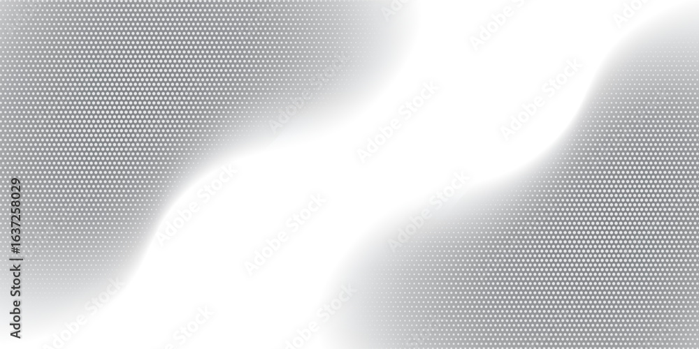 Poster minimalist gray halftone background with smooth gradient dots. minimal and modern design perfect for