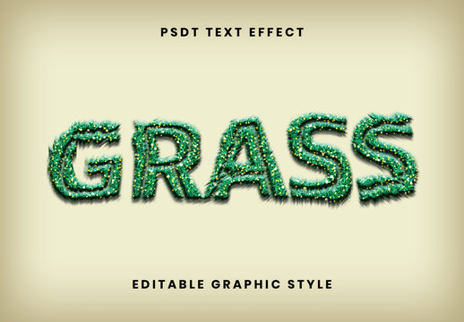 Green Grass Font Light Nature Decorative Text Effect