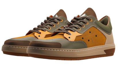 Pair of casual sneakers, multi-toned