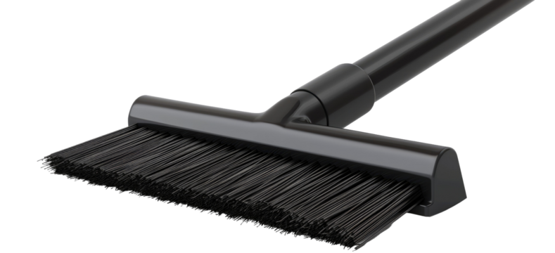 Black vacuum attachment brush