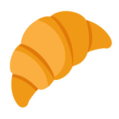 Croissant vector on white background