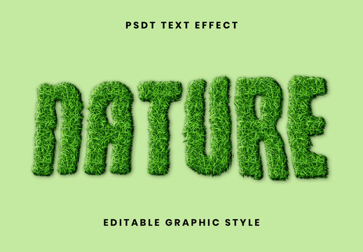 Grass Nature Text Effect
