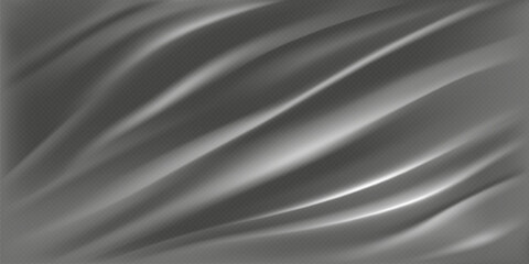 Transparent Light Polyethylene Plastic Warp. Eps10 Vector.