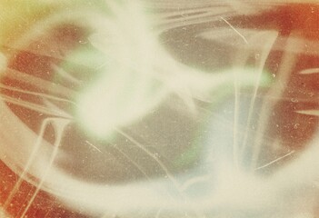 Abstract grainy warm light leaks overlay effect shape, film grain texture background dust scratches noise, grunge rough texture photo filter effect, color gradients shape backdrop design