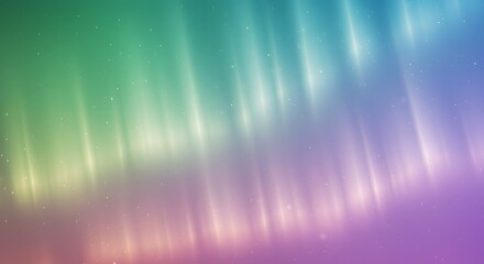 Abstract background featuring a magical and ethereal light display, reminiscent of the aurora borealis with vibrant colors.