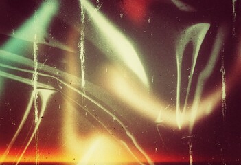 Abstract grainy warm light leaks overlay effect shape, film grain texture background dust scratches noise, grunge rough texture photo filter effect, color gradients shape backdrop design