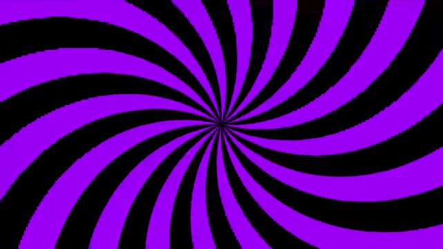 Hypnotic Black and Purple Swirl Spiral Animation Background